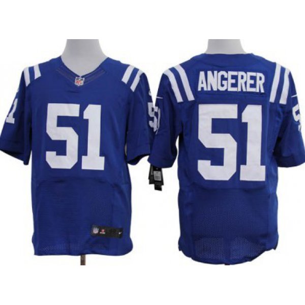 Nike Indianapolis Colts #51 Pat Angerer Blue Elite Jersey