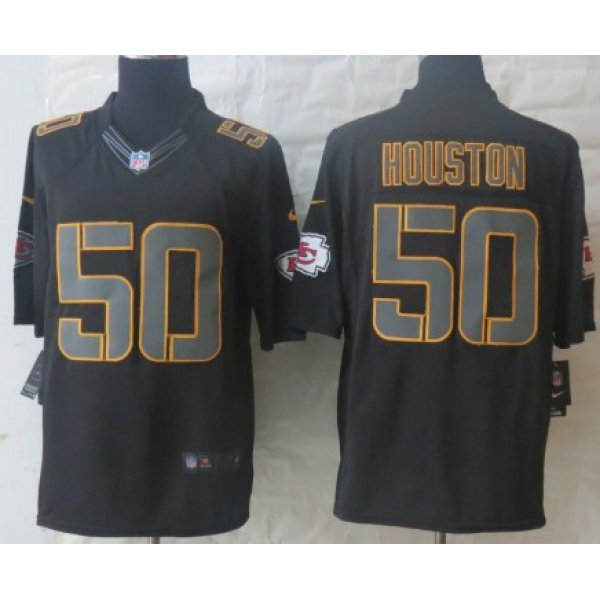 Nike Kansas City Chiefs #50 Justin Houston Black Impact Limited Jersey