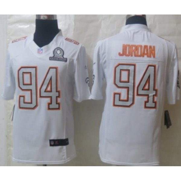 Nike New Orleans Saints #94 Cameron Jordan 2014 Pro Bowl White Jersey