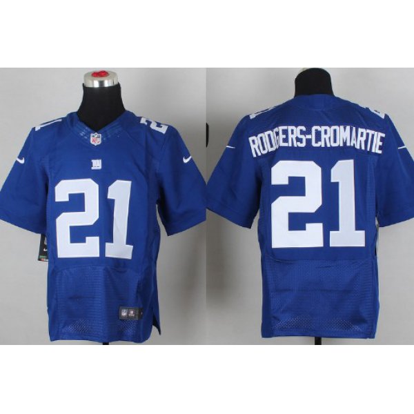 Nike New York Giants #21 Dominique Rodgers-Cromartie Blue Elite Jersey