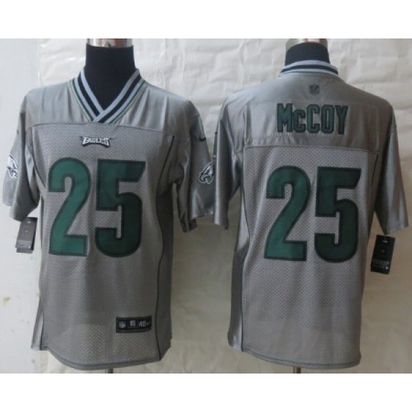 Nike Philadelphia Eagles #25 LeSean McCoy 2013 Gray Vapor Elite Jersey