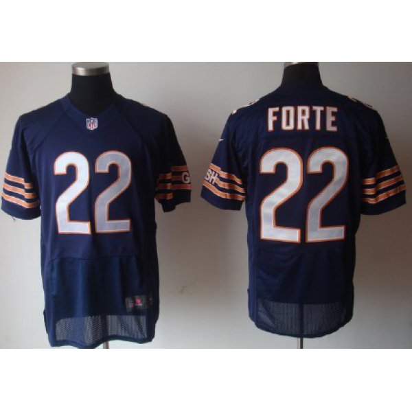 Nike Chicago Bears #22 Matt Forte Blue Elite Jersey