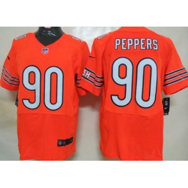 Nike Chicago Bears #90 Julius Peppers Orange Elite Jersey