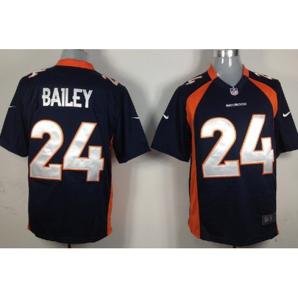 Nike Denver Broncos #24 Champ Bailey Blue Game Jersey