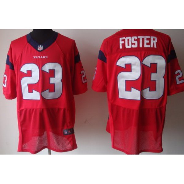 Nike Houston Texans #23 Arian Foster Red Elite Jersey