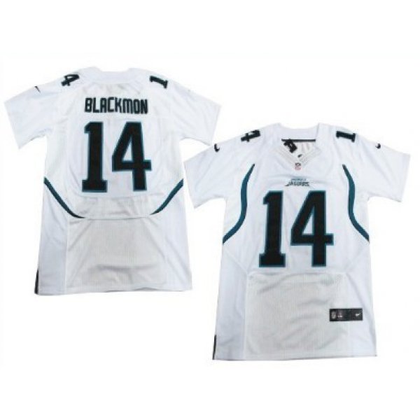 Nike Jacksonville Jaguars #14 Justin Blackmon White Elite Jersey
