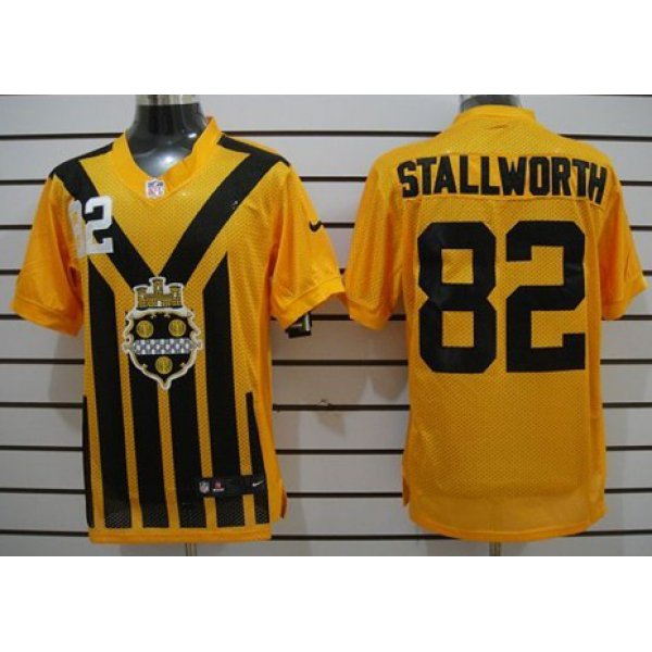 Nike Pittsburgh Steelers #82 John Stallworth 1933 Yellow Throwback Jersey