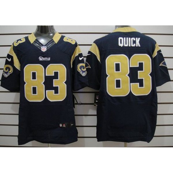 Nike St. Louis Rams #83 Brian Quick Navy Blue Elite Jersey