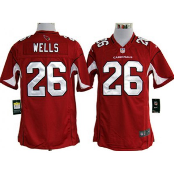 Nike Arizona Cardinals #26 Chris Wells Red Game Jersey