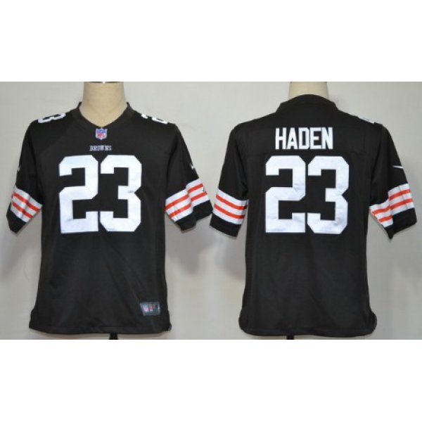 Nike Cleveland Browns #23 Joe Haden Brown Game Jersey
