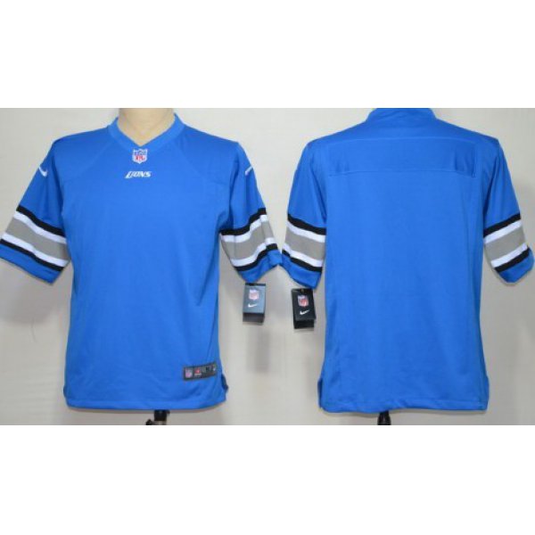 Nike Detroit Lions Blank Light Blue Game Jersey