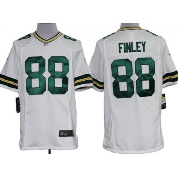 Nike Green Bay Packers #88 Jermichael Finley White Game Jersey