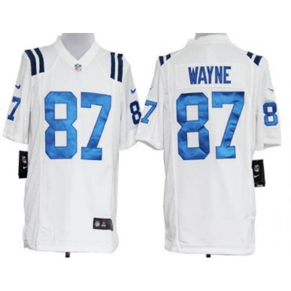 Nike Indianapolis Colts #87 Reggie Wayne White Game Jersey