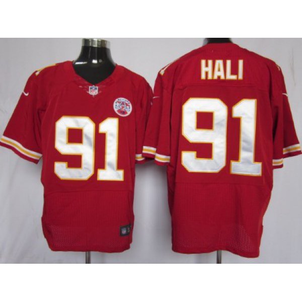 Nike Kansas City Chiefs #91 Tamba Hali Red Elite Jersey