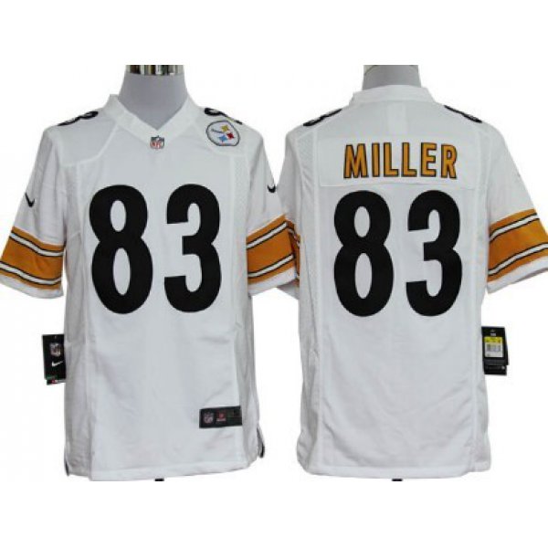 Nike Pittsburgh Steelers #83 Heath Miller White Game Jersey