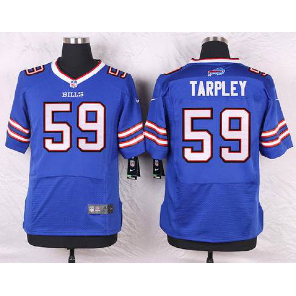 Men's Buffalo Bills #59 A. J. Tarpley Royal Blue Team Color NFL Nike Elite Jersey