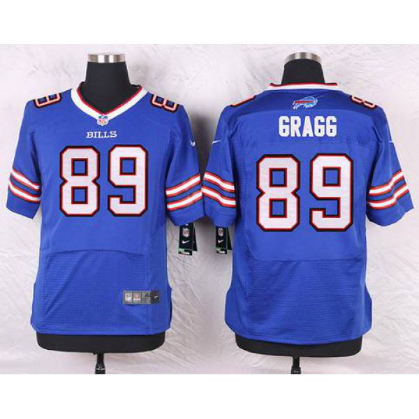 Men's Buffalo Bills #89 Chris Gragg Royal Blue Team Color NFL Nike Elite Jersey