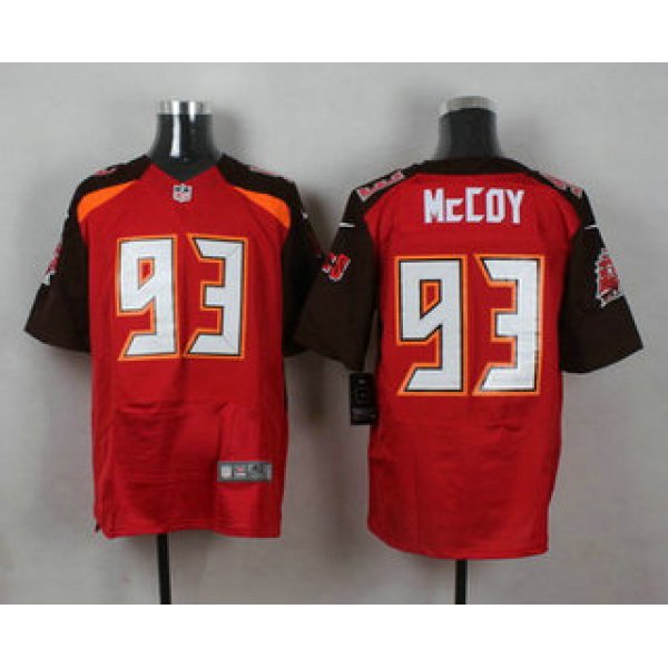 Men's Tampa Bay Buccaneers #93 Gerald McCoy Red Team Color NFL Nike Elite Jersey