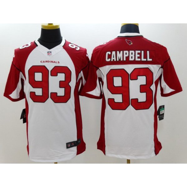 Nike Arizona Cardinals #93 Calais Campbell White Limited Jersey