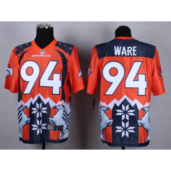Nike Denver Broncos #94 DeMarcus Ware 2015 Noble Fashion Elite Jersey