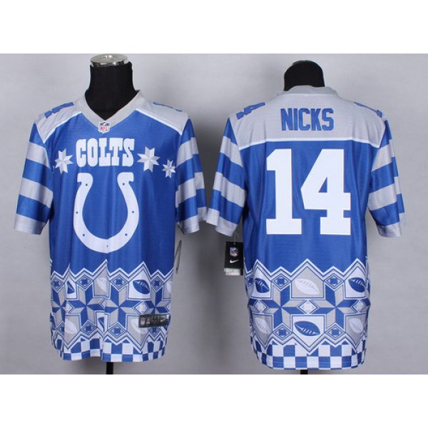 Nike Indianapolis Colts #14 Hakeem Nicks 2015 Noble Fashion Elite Jersey