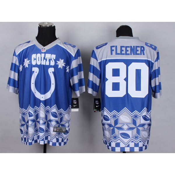 Nike Indianapolis Colts #80 Coby Fleener 2015 Noble Fashion Elite Jersey