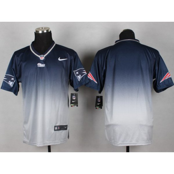 Nike New England Patriots Blank Blue/Gray Fadeaway Elite Jersey