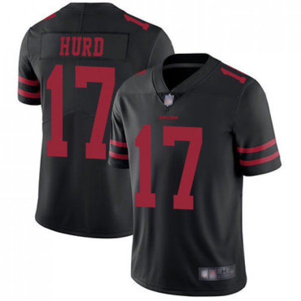 49ers #17 Jalen Hurd Black Alternate Men's Stitched Football Vapor Untouchable Limited Jersey