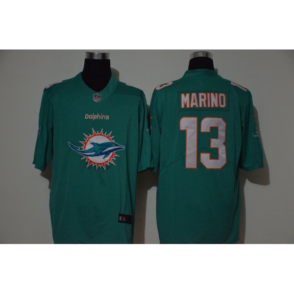 Men's Miami Dolphins #13 Dan Marino Green 2020 Big Logo Vapor Untouchable Stitched NFL Nike Fashion Limited Jersey