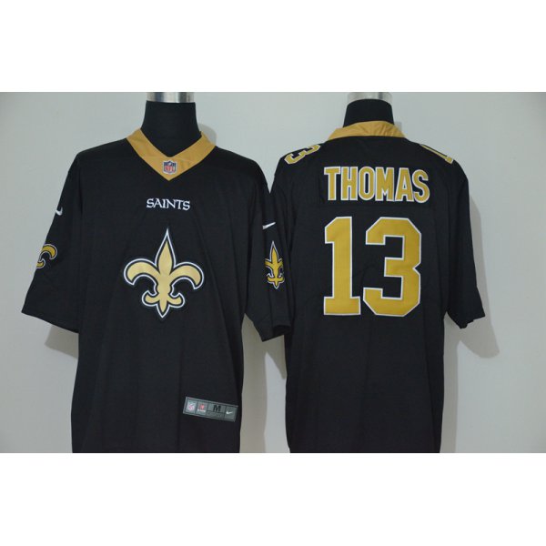 Men's New Orleans Saints #13 Michael Thomas Black 2020 Big Logo Vapor Untouchable Stitched NFL Nike Fashion Limited Jersey