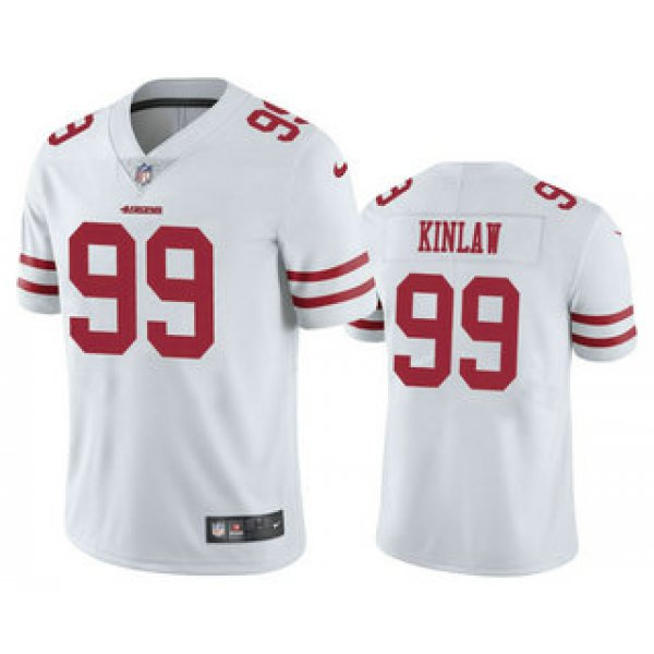 Men's San Francisco 49ers #99 Javon Kinlaw White 2020 Vapor Untouchable Stitched NFL Nike Limited Jersey