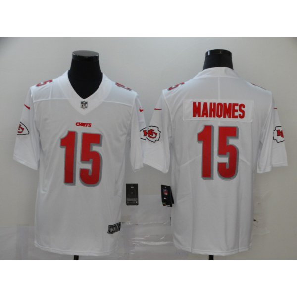 Men's Kansas City Chiefs #15 Patrick Mahomes NFL Pro Line White Jersey