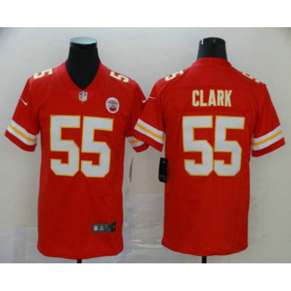 Men's Kansas City Chiefs #55 Frank Clark Red 2017 Vapor Untouchable Stitched NFL Nike Limited Jersey