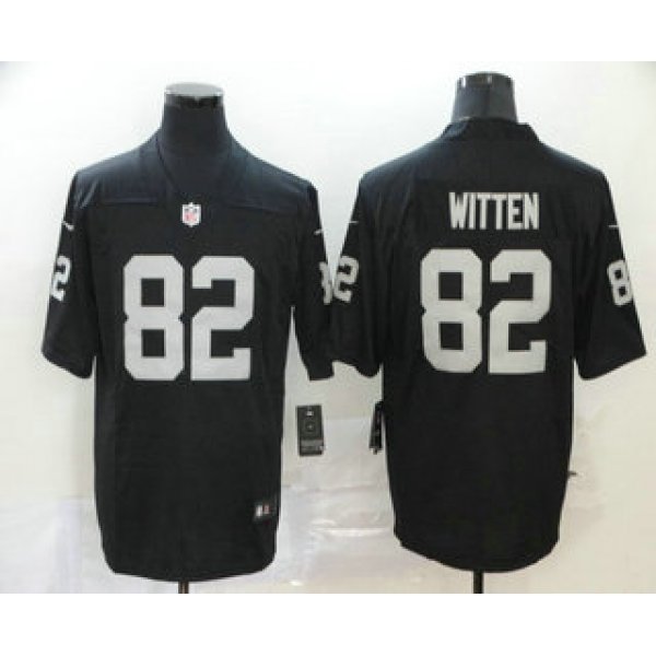 Men's Las Vegas Raiders #82 Jason Witten Black 2020 Vapor Untouchable Stitched NFL Nike Limited Jersey