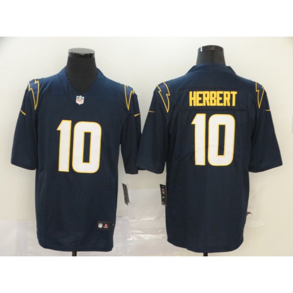 Men's Los Angeles Chargers #10 Justin Herbert Navy Blue 2020 NEW Vapor Untouchable Stitched NFL Nike Limited Jersey