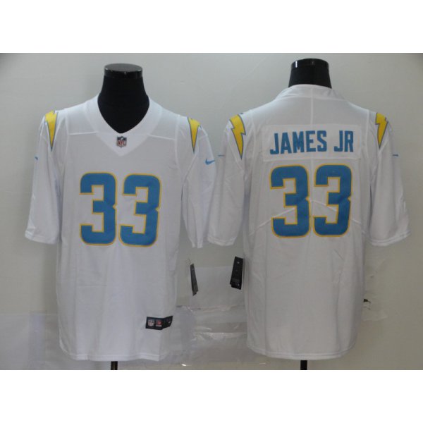 Men's Los Angeles Chargers #33 Derwin James Jr White 2020 NEW Vapor Untouchable Stitched NFL Nike Limited Jersey