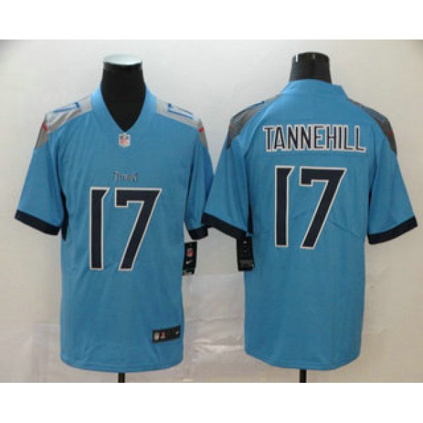 Men's Tennessee Titans #17 Ryan Tannehill Nike Light Blue New 2018 Vapor Untouchable Limited Jersey