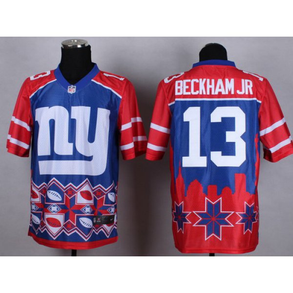 Nike New York Giants #13 Odell Beckham Jr 2015 Noble Fashion Elite Jersey