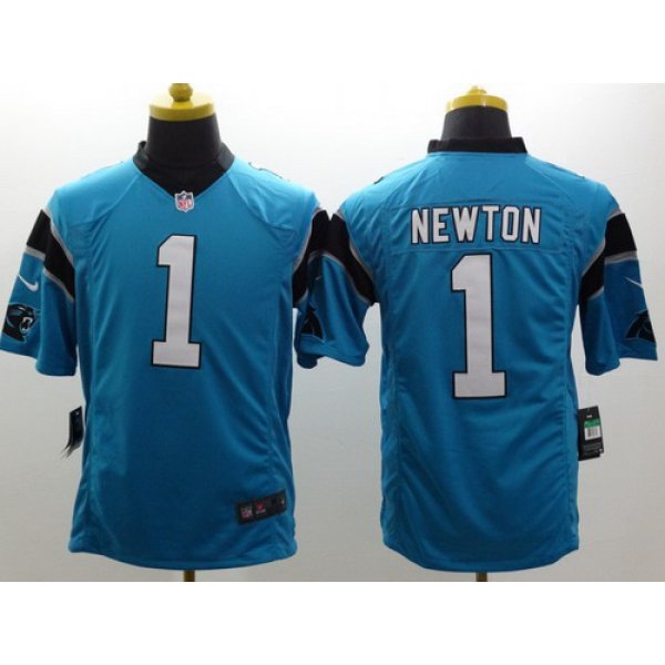 Nike Carolina Panthers #1 Cam Newton Light Blue Limited Jersey