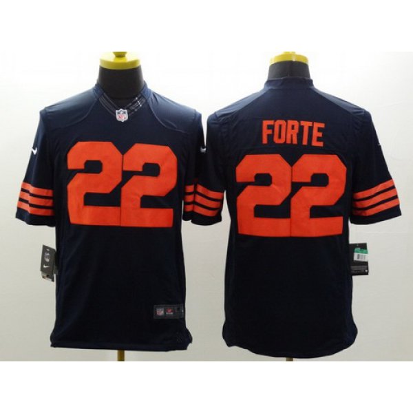 Nike Chicago Bears #22 Matt Forte Blue With Orange Limited Jersey
