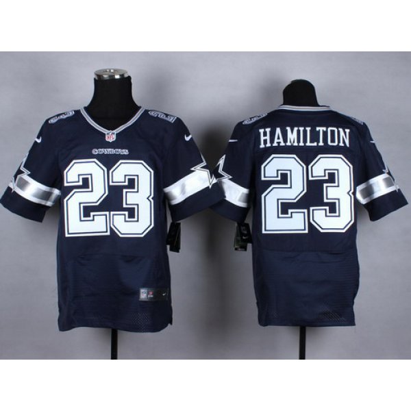 Nike Dallas Cowboys #23 Jakar Hamilton Blue Elite Jersey