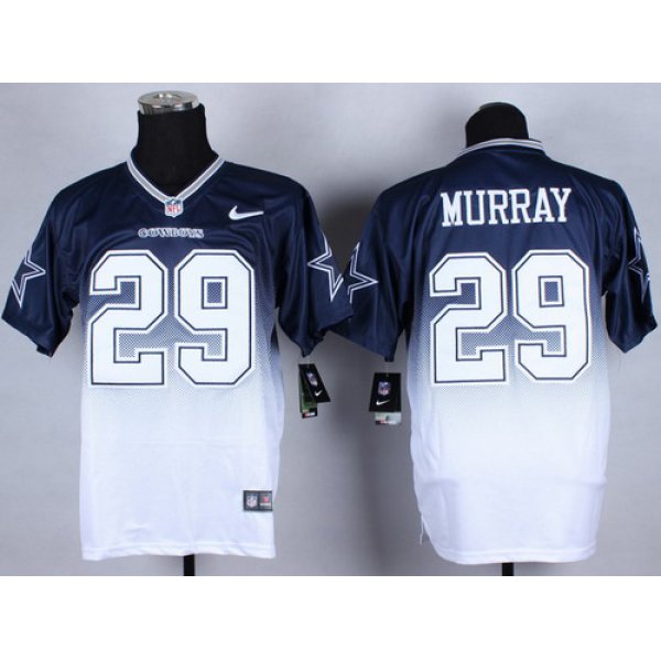 Nike Dallas Cowboys #29 DeMarco Murray Blue/White Fadeaway Elite Jersey