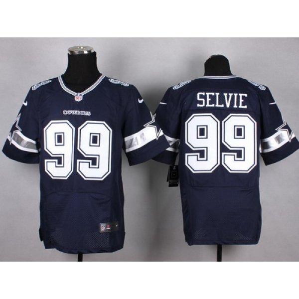 Nike Dallas Cowboys #99 George Selvie Blue Elite Jersey