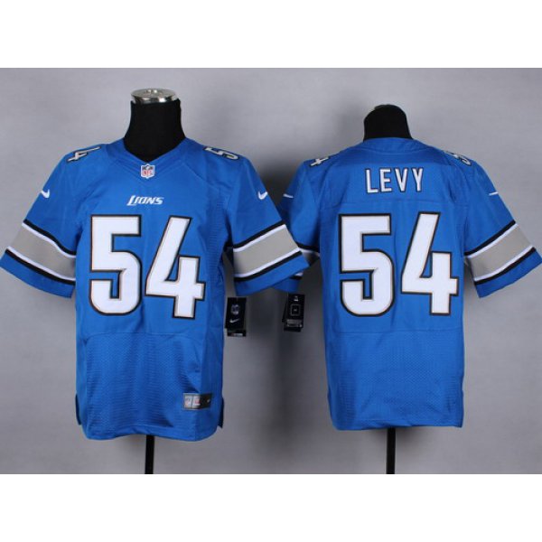 Nike Detroit Lions #54 DeAndre Levy Light Blue Elite Jersey