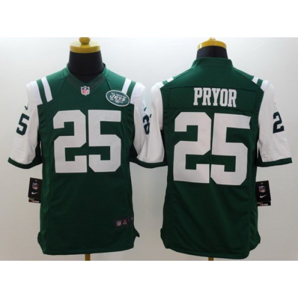 Nike New York Jets #25 Calvin Pryor Green Limited Jersey