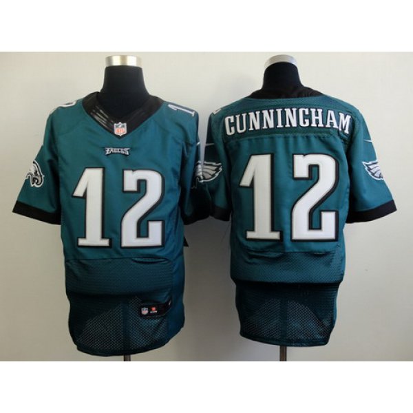 Nike Philadelphia Eagles #12 Randall Cunningham 2014 Dark Green Elite Jersey