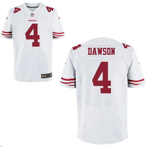 Men's San Francisco 49ers #4 Phil Dawson Red Team Color Stitched NFL Nike Elite Jersey