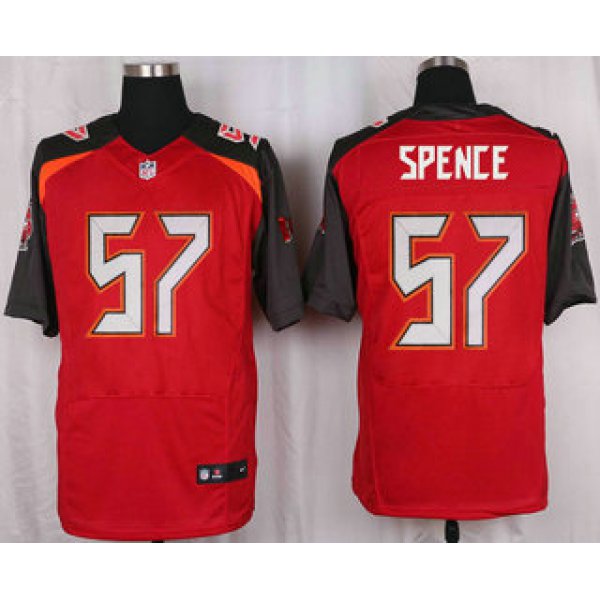 Men's Tampa Bay Buccaneers #57 Noah Spence Red Team Color NFL Nike Elite Jersey