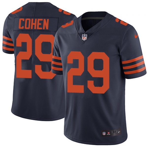 Nike Chicago Bears #29 Tarik Cohen Navy Blue Alternate Men's Stitched NFL Vapor Untouchable Limited Jersey