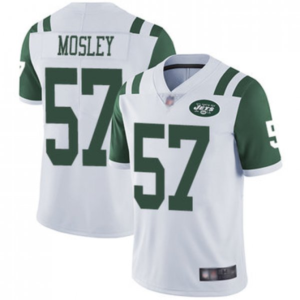 Jets #57 C.J. Mosley White Men's Stitched Football Vapor Untouchable Limited Jersey